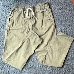 Kids army green joggers. Size 14. Old Navy.